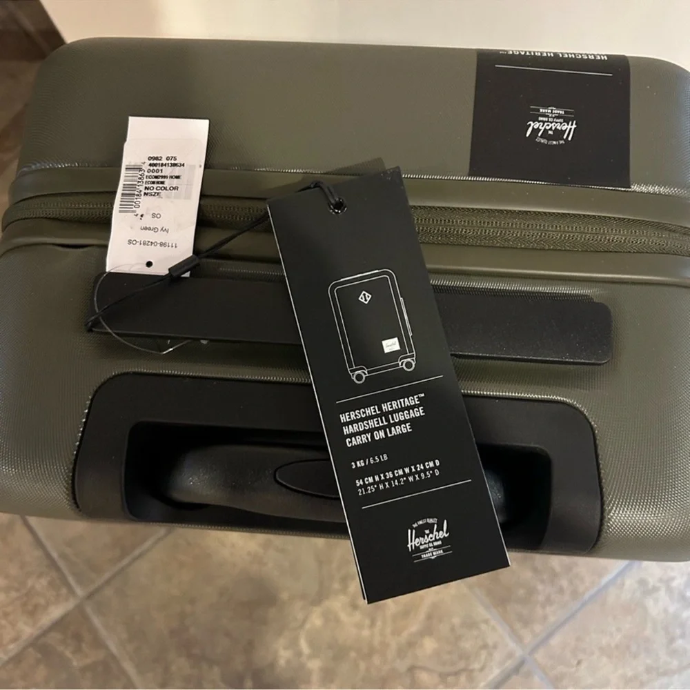 Herschel heritage hardshell, large carry-on suitcase